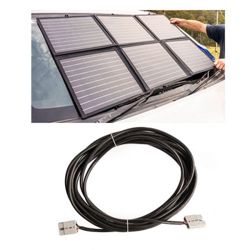 Adventure Kings 120W Portable Solar Blanket + 10m Lead For Solar Panel Extension 4WD Supacentre